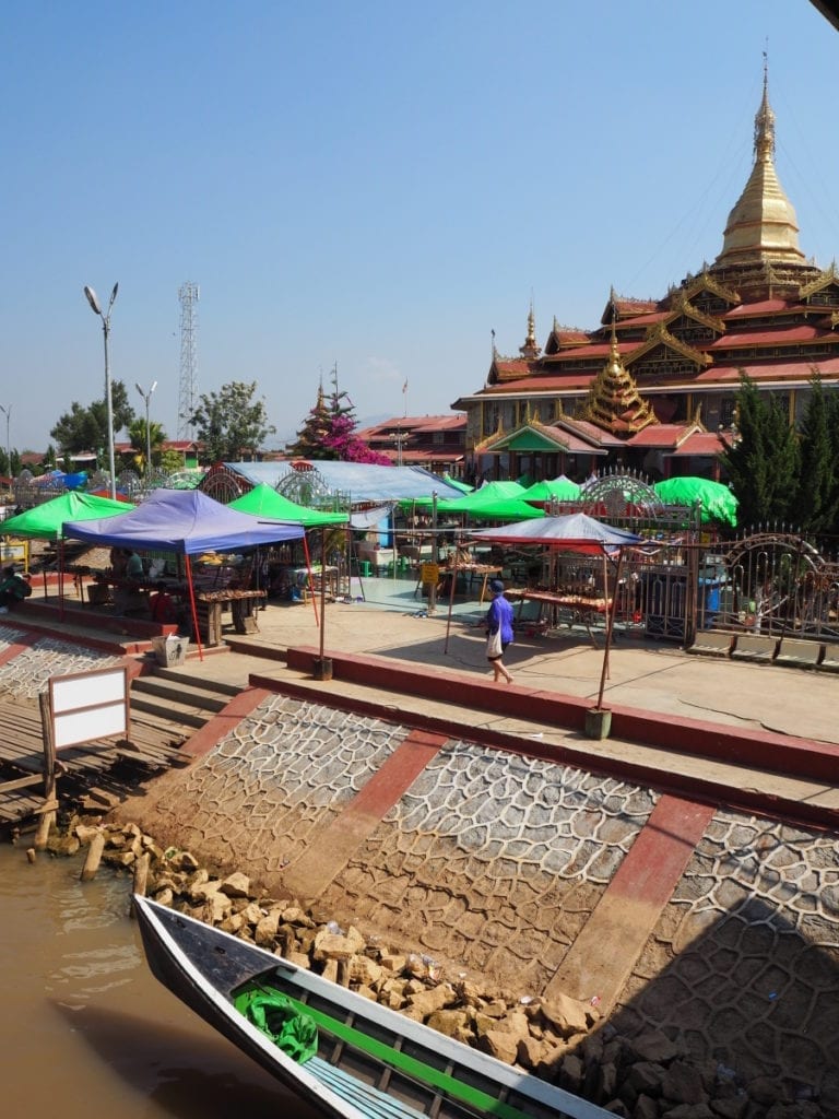 Hpaung Daw U Pagoda on Inle Lake