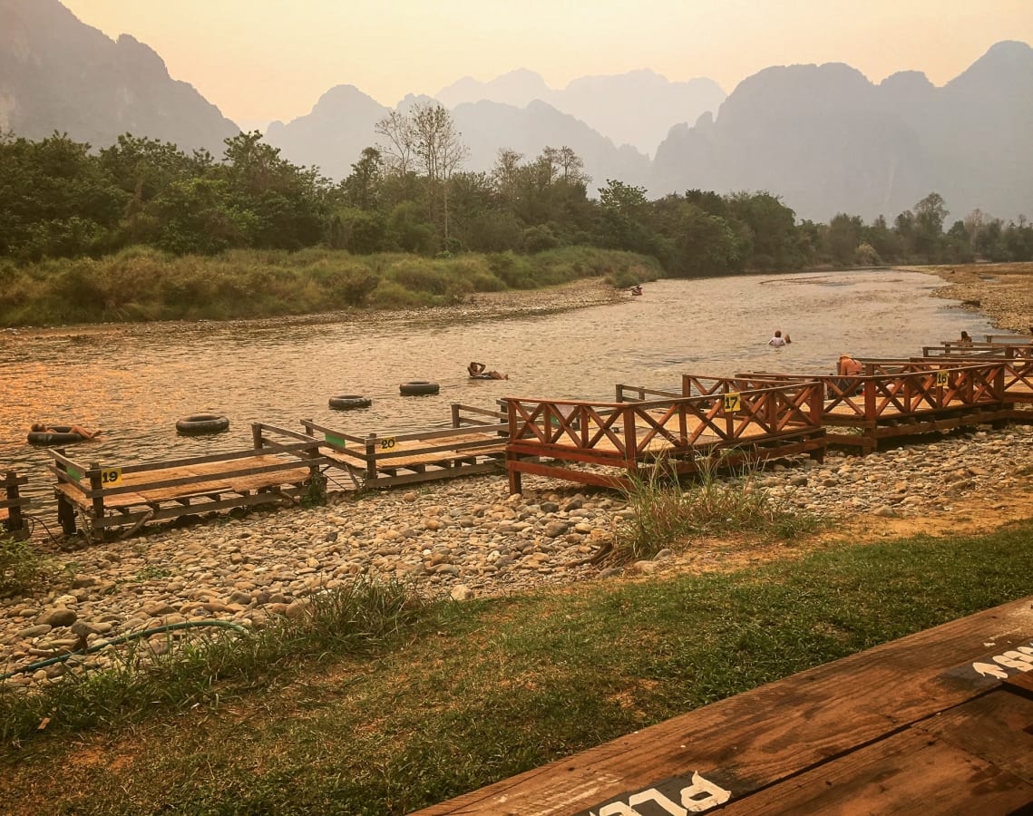 Sunset vibes in Vang Vieng