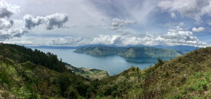 Lake Toba from above