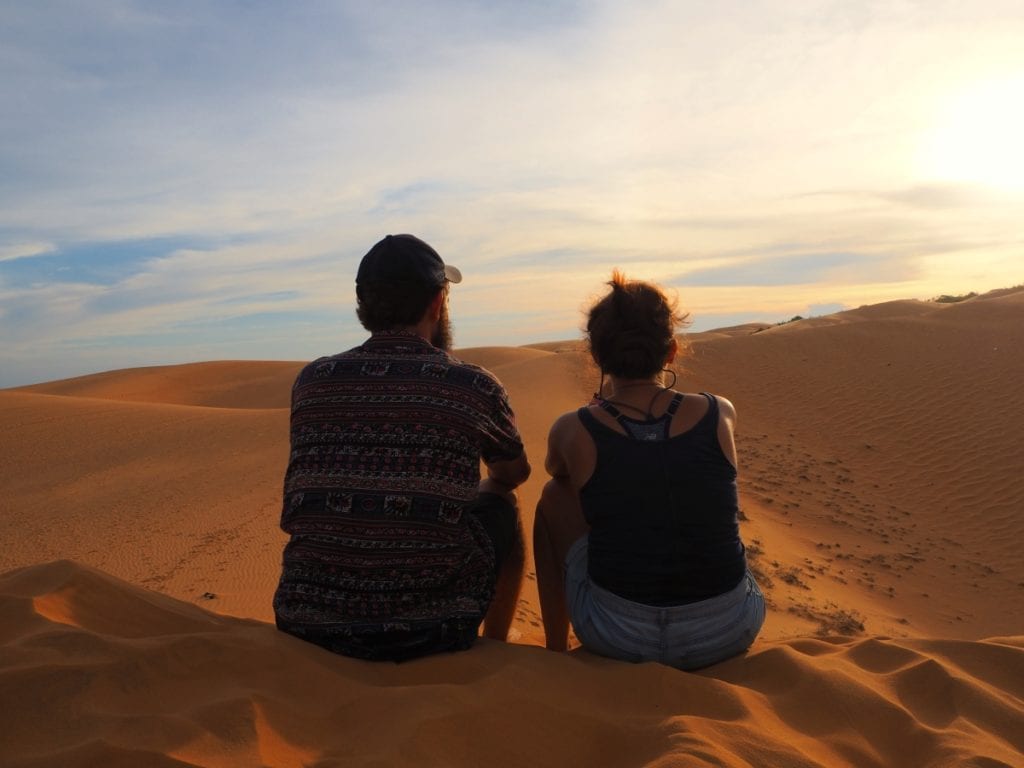 Mui Ne Sand Dunes at sunset