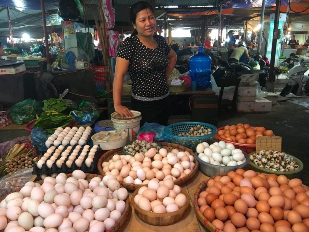 Vietnamese market vendor