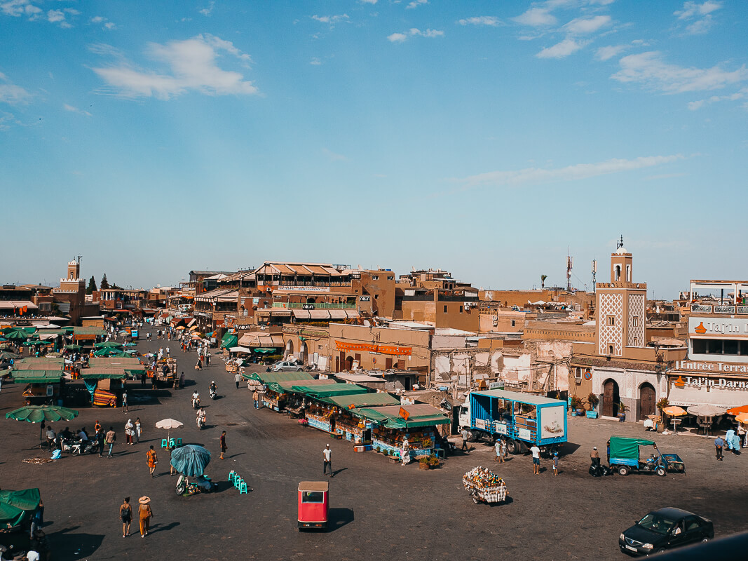 The famous Marrakech square, Jemaa el-Fna