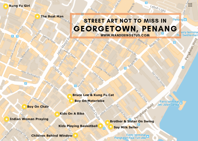 Georgetown Street Art Map