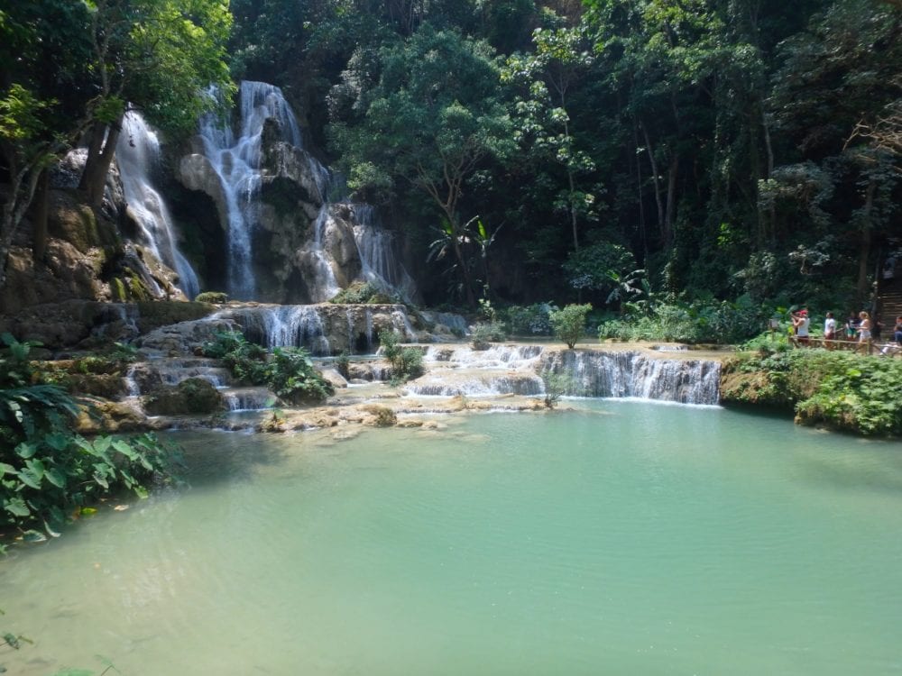 Laos waterfalls in Luang Prabang