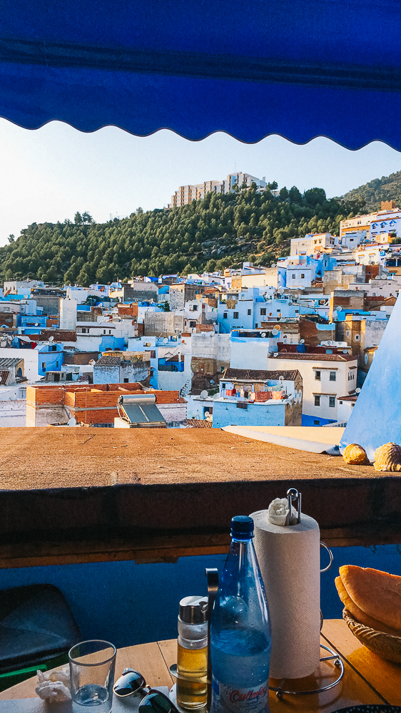 Chefchaouen From the Restaurant Bab Ssour Rooftop