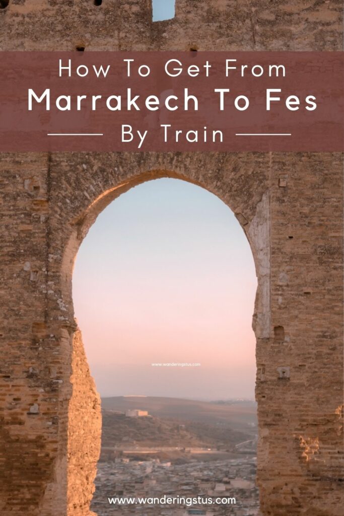 Marrakech To Fes Train Pin