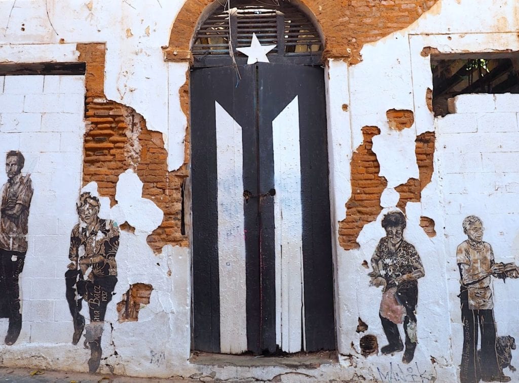 Old San Juan Flag Door