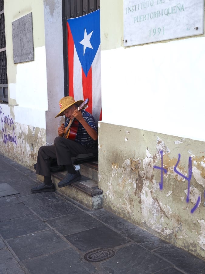 Old San Juan Puerto Rico Musician