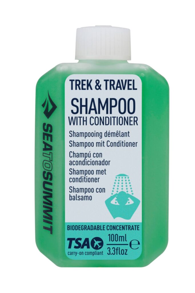 Camping shampoo and conditioner 