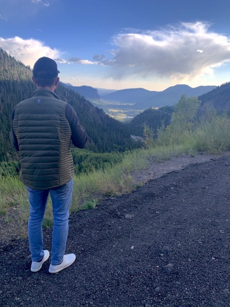 Jesse taking in Colorado views