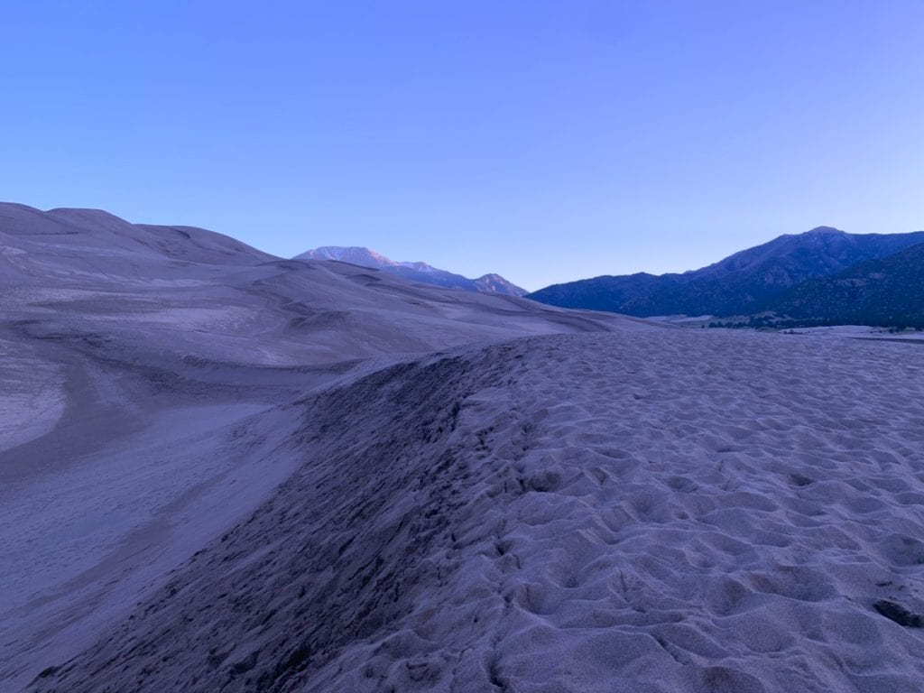 Sunrise at Great Sand Dunes NP