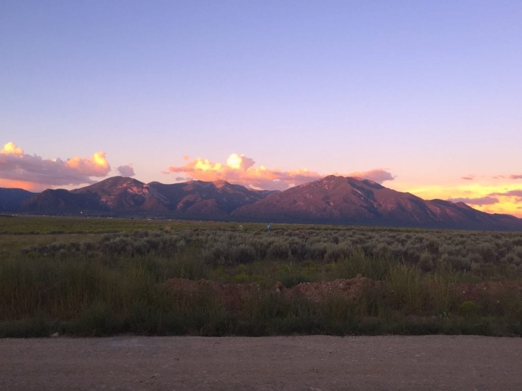 A Beautiful Sunset In Taos