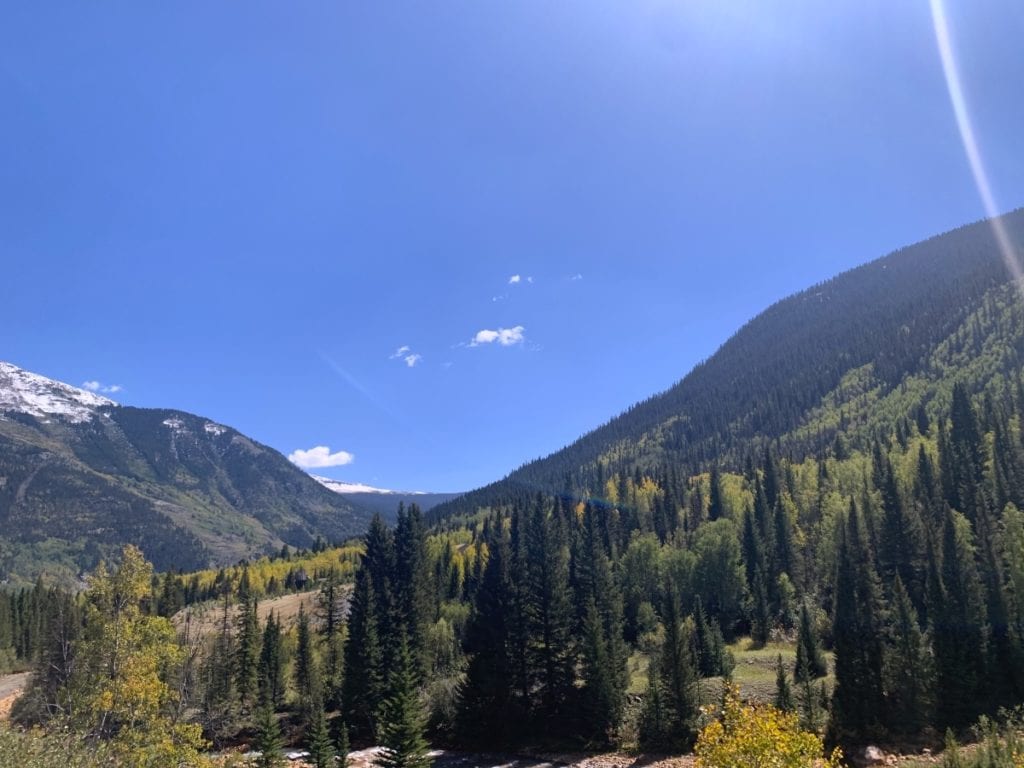 Beautiful valley views from the Million Dollar Highway
