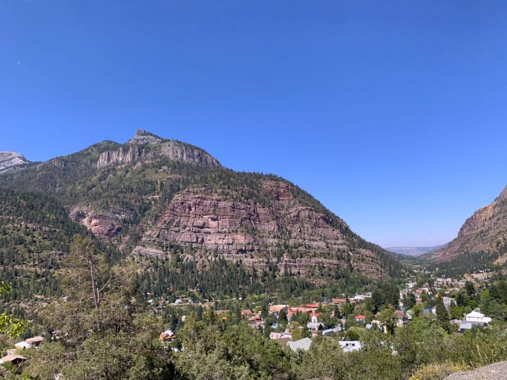 Overview of the town of Ouray