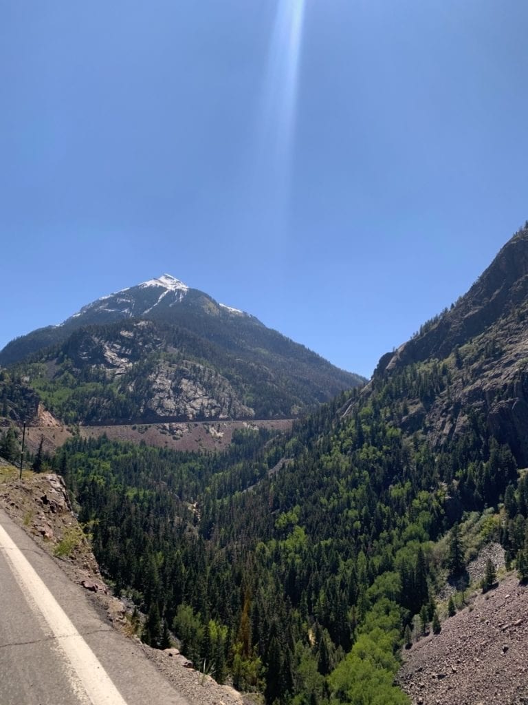 The curvy road of the million dollar highway
