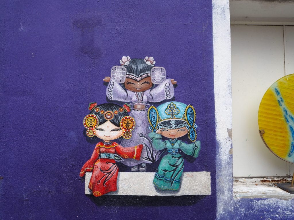 Cultural Girl Street Art Penang