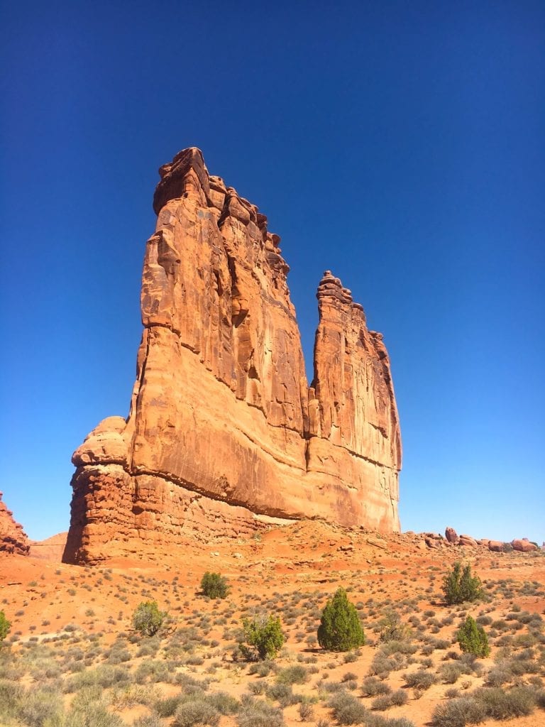 courthouse towers in arches national park