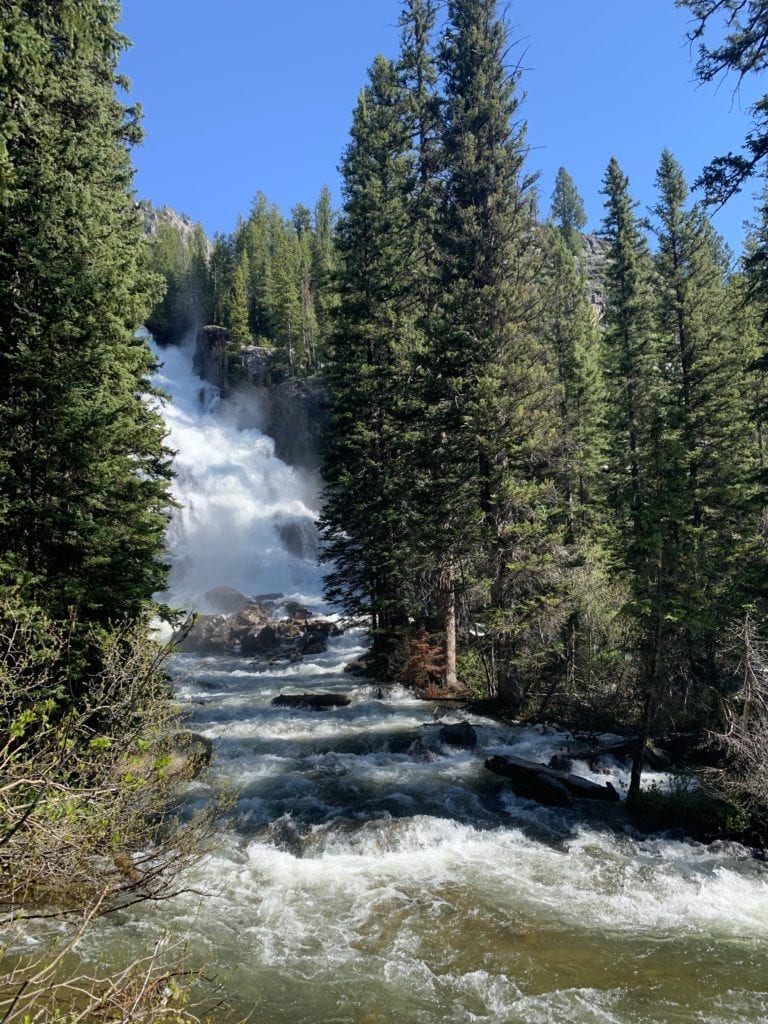 Hidden Falls at Grand Teton National Park