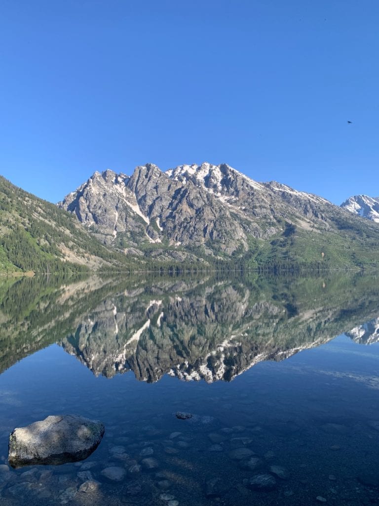 Teton reflection in Jenny Lake