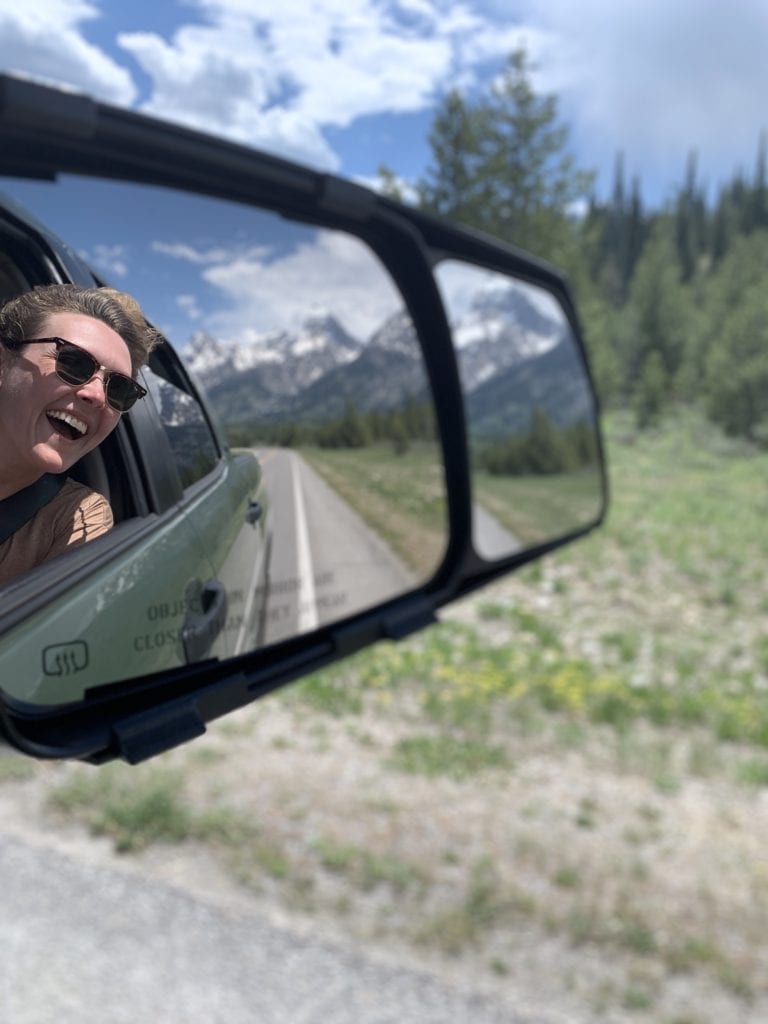 Driving in Teton National Park