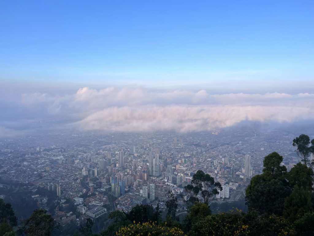 Views of Bogota Colombia from Monserrate