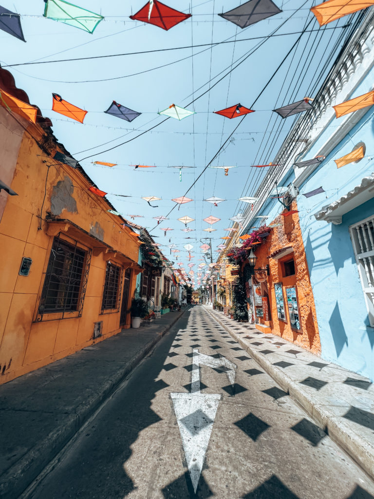 Colorful streets and houses of Getsemani 
