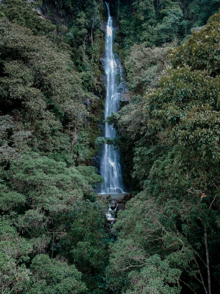 The Cascadas de Cocora waterfall in Salento