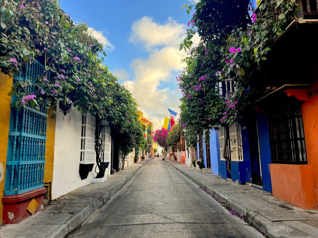 Cartagena's Old City Streets at Dawn
