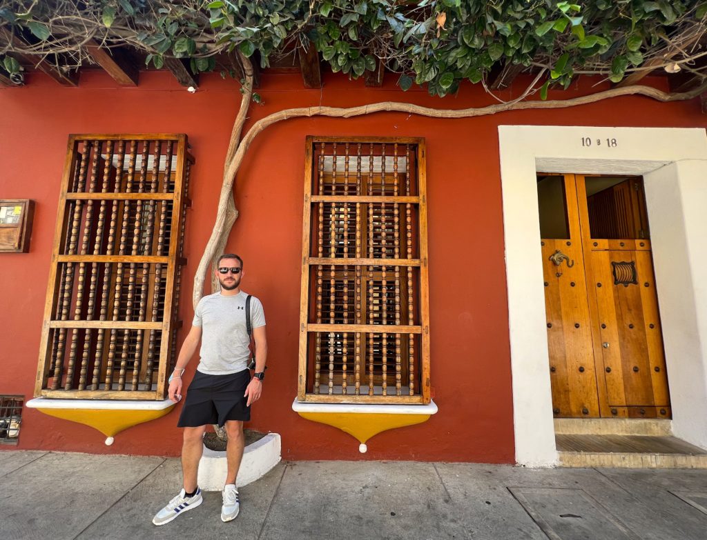 Jesse roaming the colorful streets of Getsemani