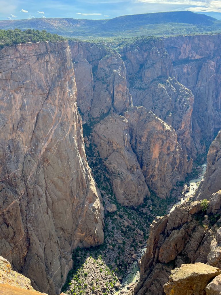 pulpit rock overlook at black canyon of the gunnison
