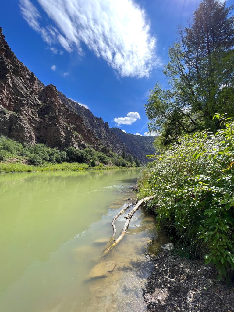 Gunnison River at the bottom of East Portal Road