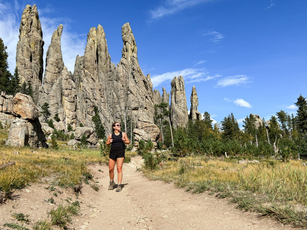 Cathedral Spires hike in South Dakota