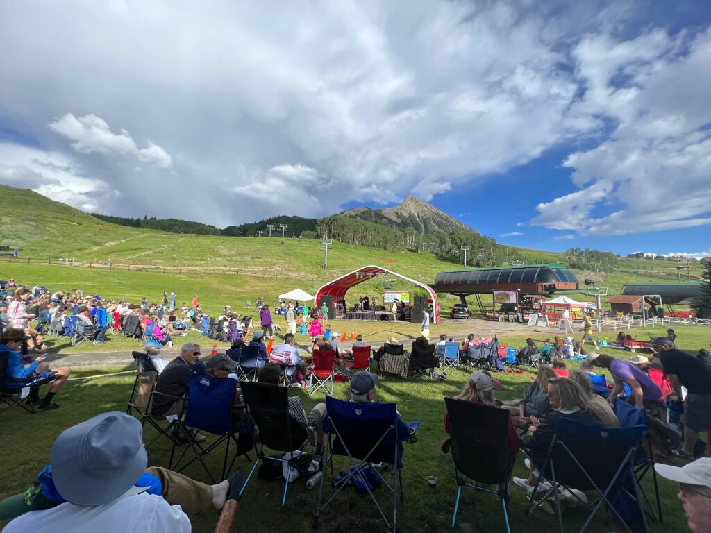 Concert at the base of Mount Crested Butte
