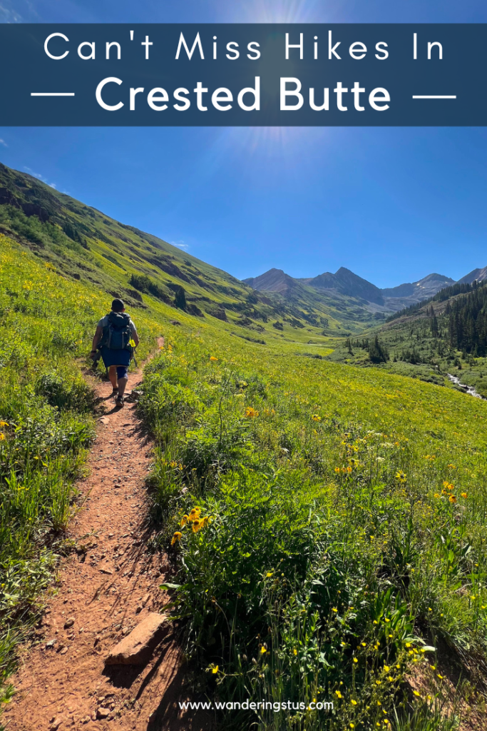 Hiking In Crested Butte Pin