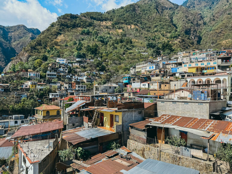 The hillside town of Santa Cruz