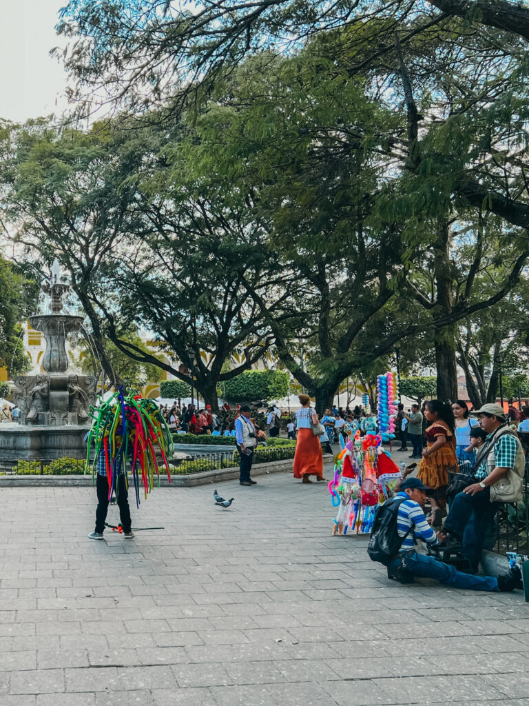 Parque Central in Antigua, Guatemala